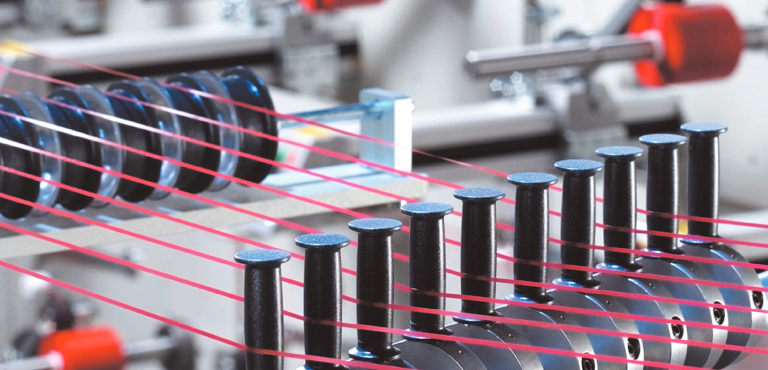 Detailfoto eines Fadeneinlaufs